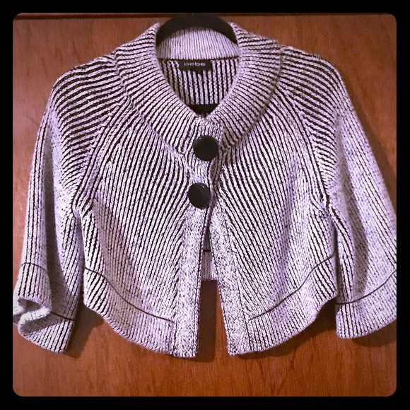 bebe Sweaters - Bebe wool blend short sweater, Sz M